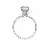 2.5 Carat Emerald Cut Modern Classic Solitaire Ring - Image 3