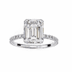 2.5 Carat Emerald Cut Modern Classic Solitaire Ring - Image 4