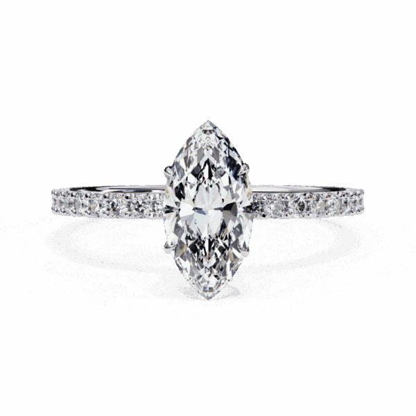 1 Carat Marquise Cut Modern Classic Solitaire Ring