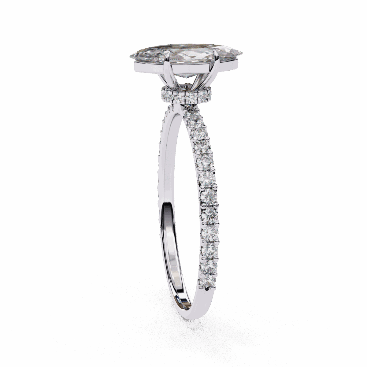 1 Carat Marquise Cut Modern Classic Solitaire Ring  Image 2