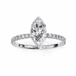 1 Carat Marquise Cut Modern Classic Solitaire Ring - Image 4