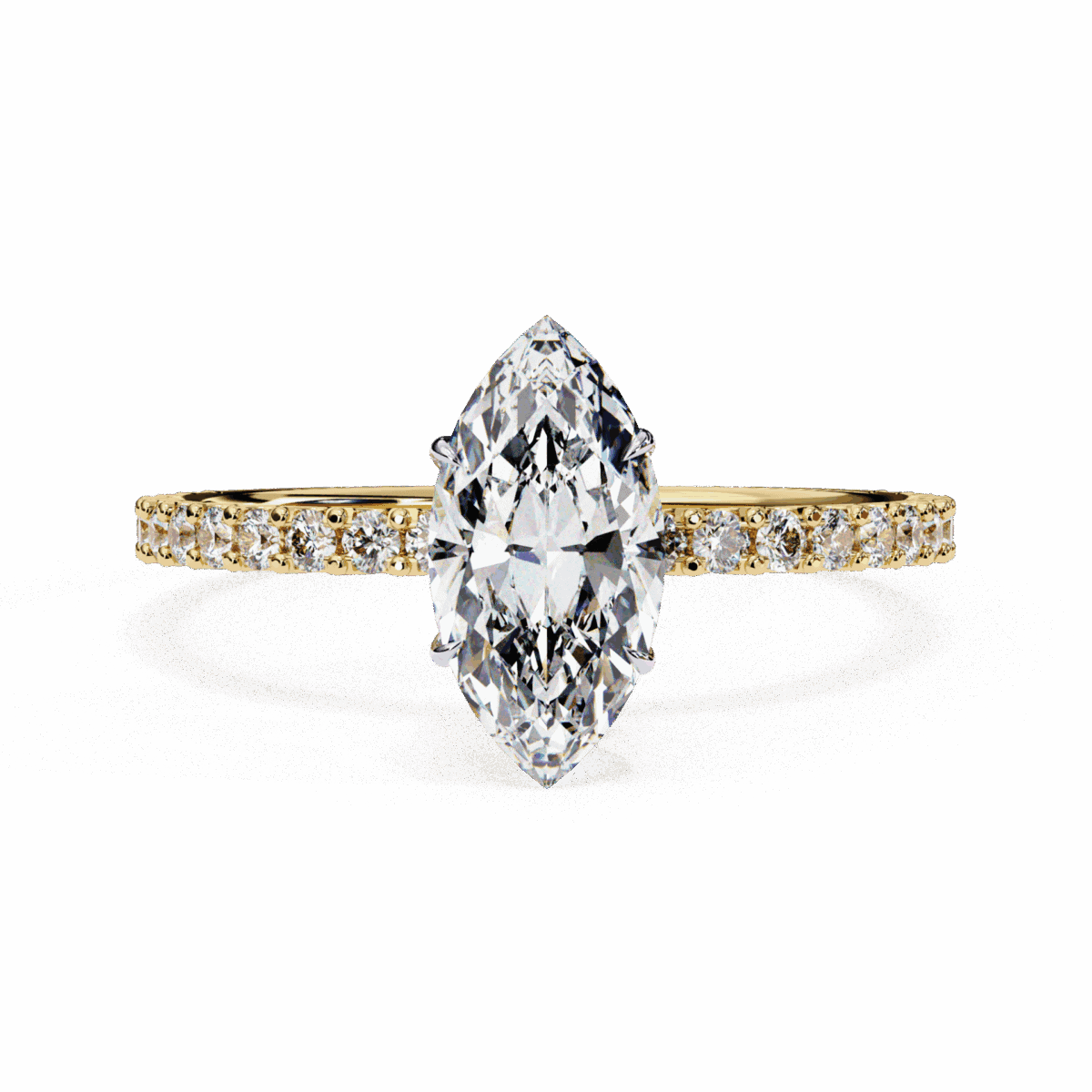 1 Carat Marquise Cut Modern Classic Solitaire Ring  Image 5