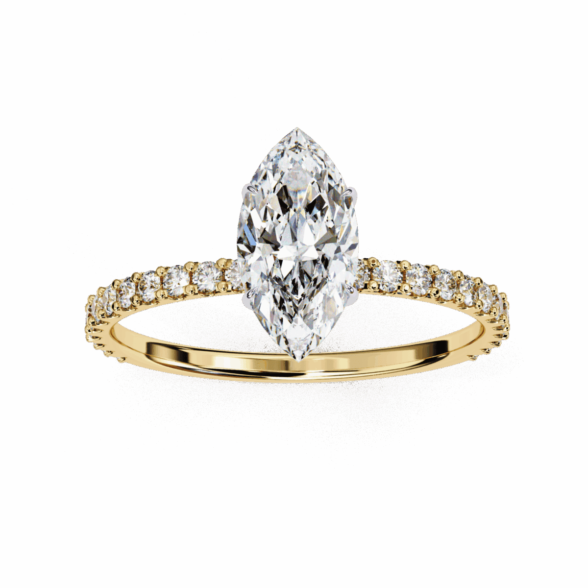 1 Carat Marquise Cut Modern Classic Solitaire Ring  Image 8
