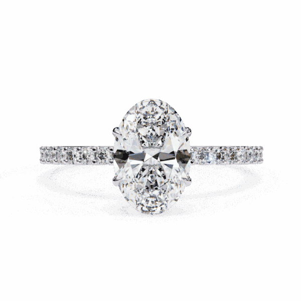 1.5 Carat Oval Cut Modern Classic Solitaire Ring