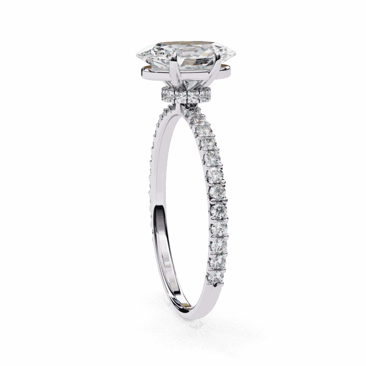 1.5 Carat Oval Cut Modern Classic Solitaire Ring  Image 2