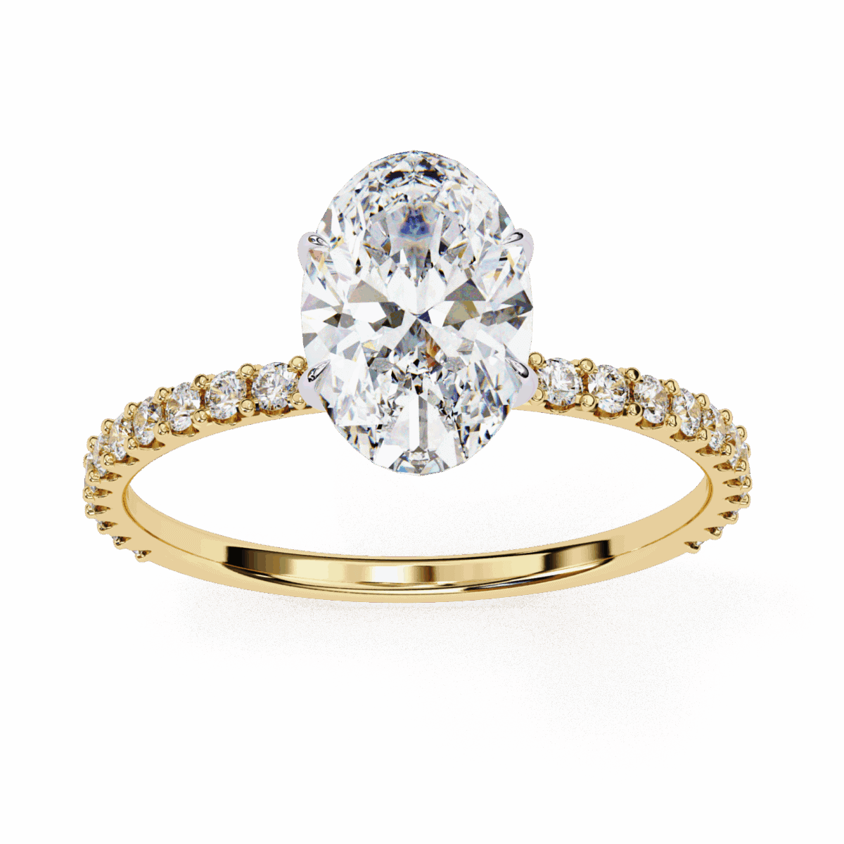 1.5 Carat Oval Cut Modern Classic Solitaire Ring  Image 8