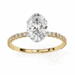 1.5 Carat Oval Cut Modern Classic Solitaire Ring - Image 8