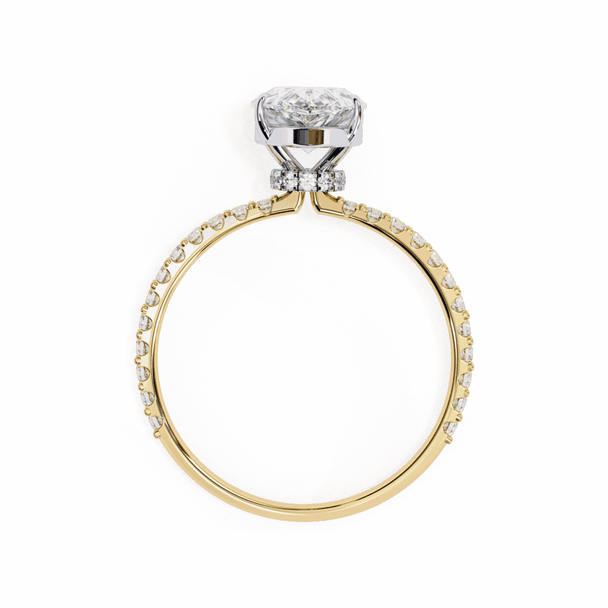 2 Carat Pear Cut Modern Classic Solitaire Ring  Image 7