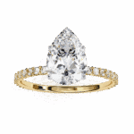 2 Carat Pear Cut Modern Classic Solitaire Ring - Image 8