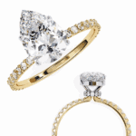 2 Carat Pear Cut Modern Classic Solitaire Ring - Image 9