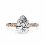 2 Carat Pear Cut Modern Classic Solitaire Ring - Image 10