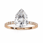 2 Carat Pear Cut Modern Classic Solitaire Ring - Image 13