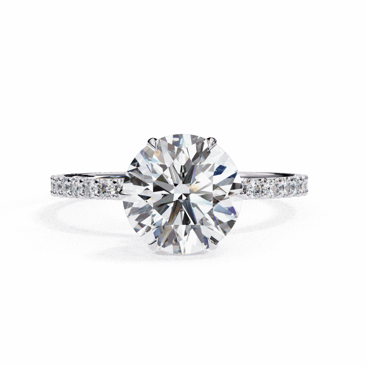 2.25 Carat Round Cut Modern Classic Solitaire Ring  Image 1