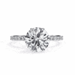 2.25 Carat Round Cut Modern Classic Solitaire Ring