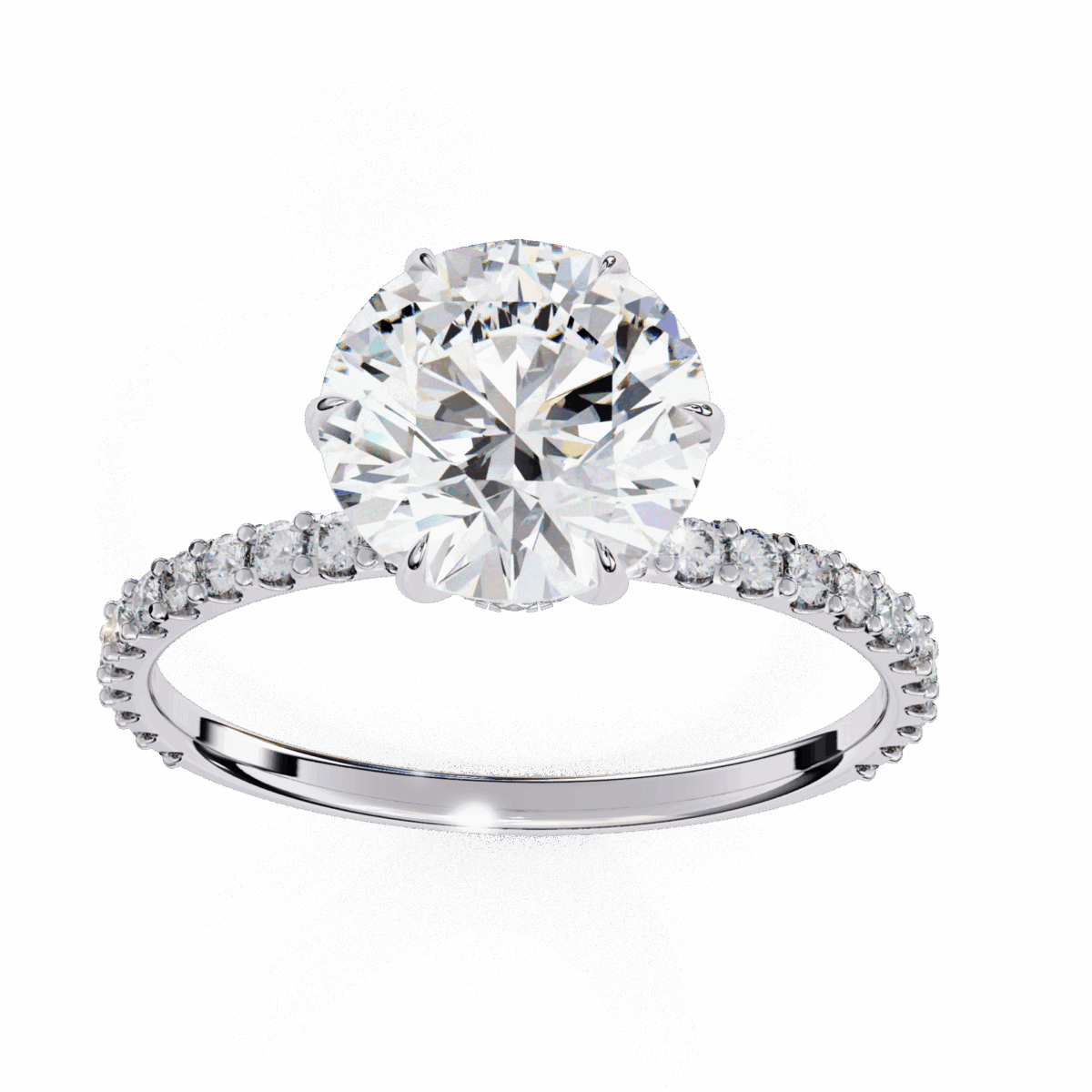 2.25 Carat Round Cut Modern Classic Solitaire Ring  Image 4