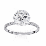 2.25 Carat Round Cut Modern Classic Solitaire Ring - Image 4