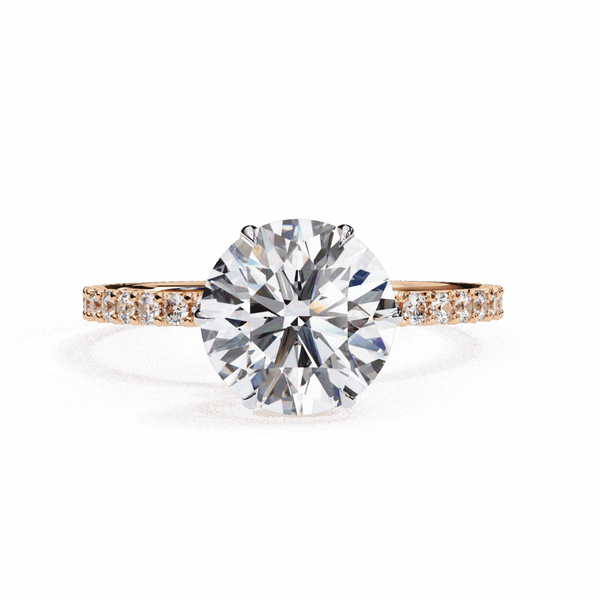 2.25 Carat Round Cut Modern Classic Solitaire Ring  Image 10