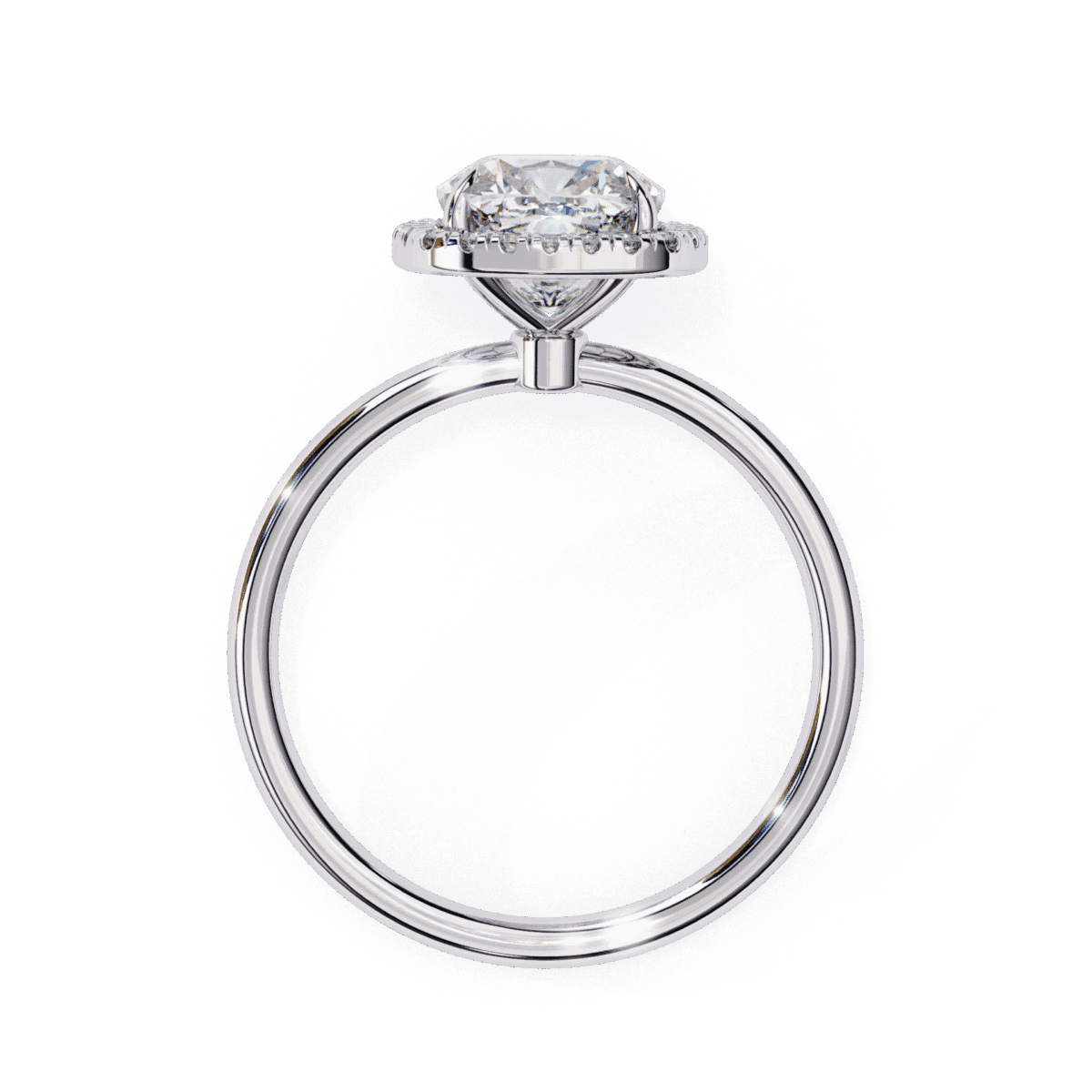 2 Carat Cushion Cut Legacy Solitaire Ring  Image 3