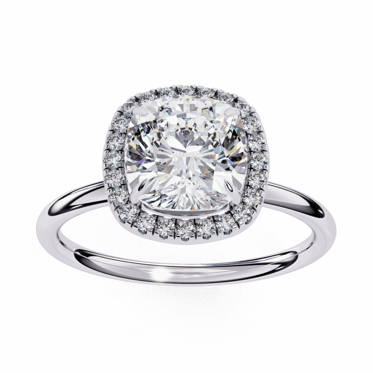 2 Carat Cushion Cut Legacy Solitaire Ring  Image 4