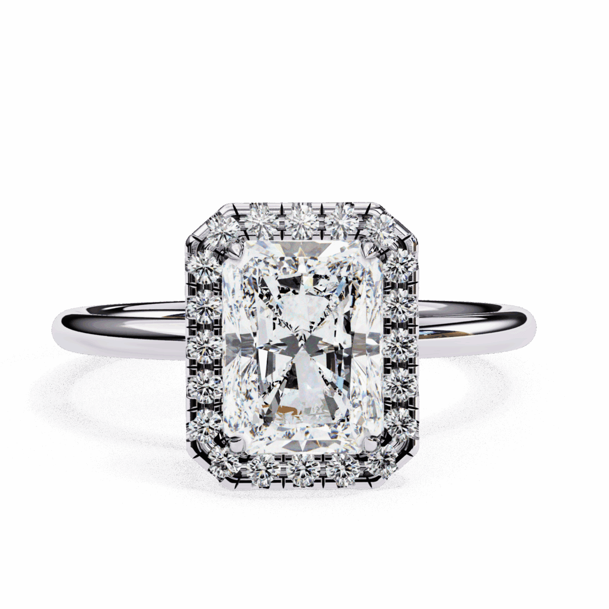 2 Carat Radiant Cut Legacy Solitaire Ring  Image 1