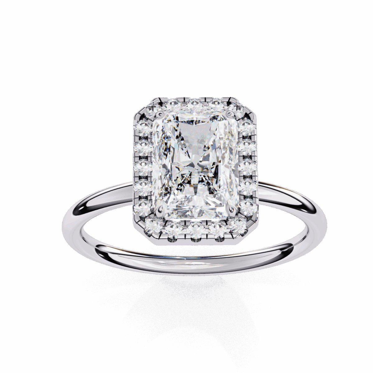 2 Carat Radiant Cut Legacy Solitaire Ring  Image 4