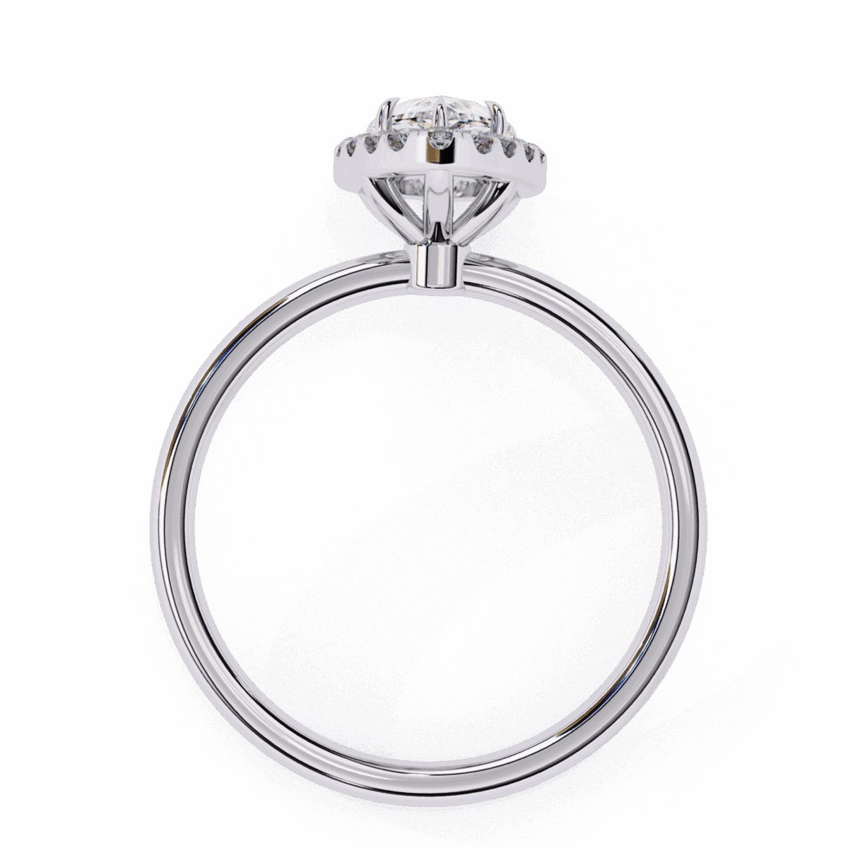 1.25 Carat Pear Cut Legacy Solitaire Ring  Image 3