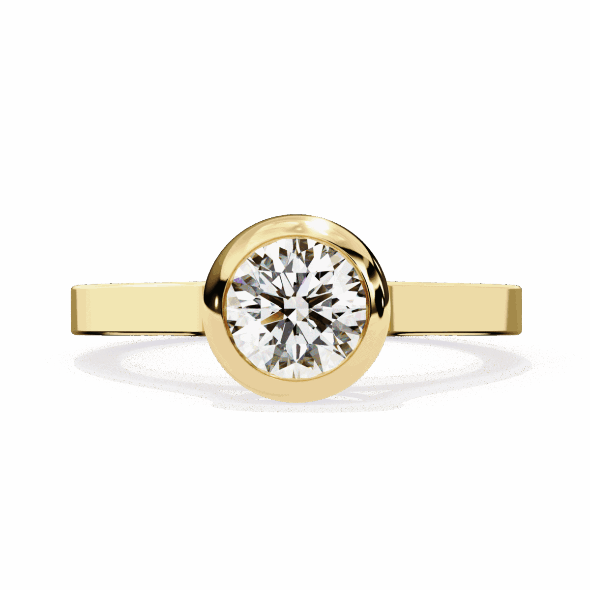 0.75 Carat Round Cut Minimalist Solitaire Engagement Ring  Image 5