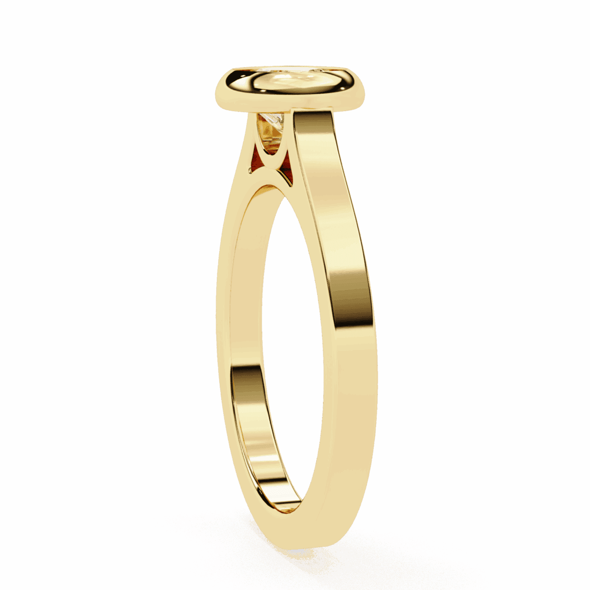 0.75 Carat Round Cut Minimalist Solitaire Engagement Ring  Image 6