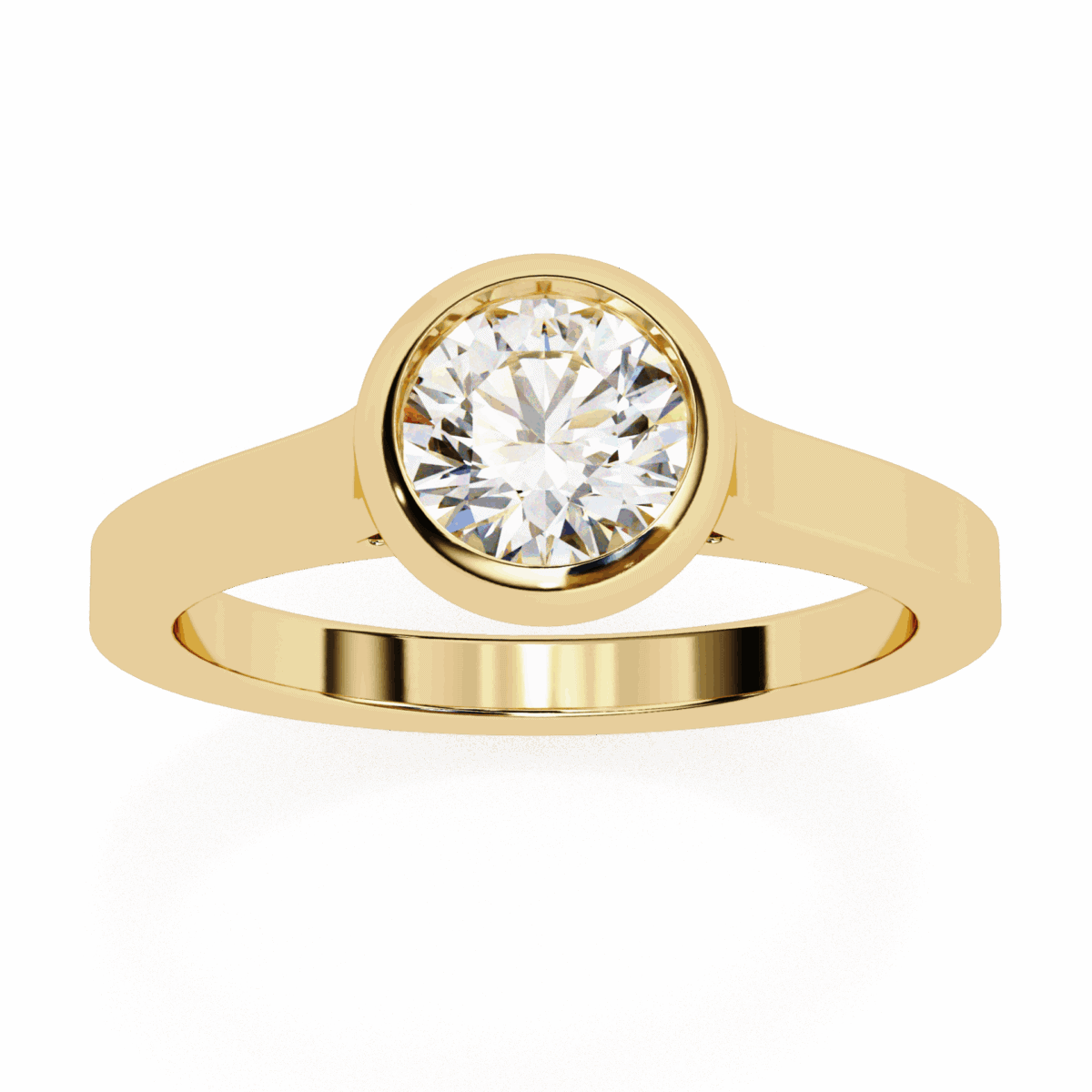 0.75 Carat Round Cut Minimalist Solitaire Engagement Ring  Image 8