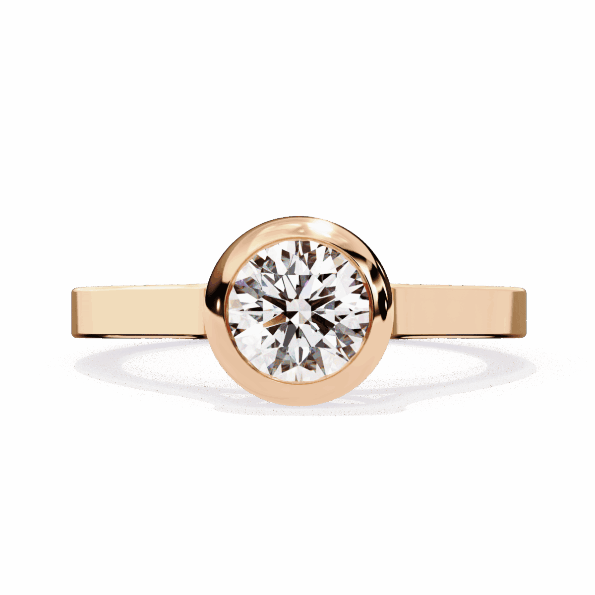 0.75 Carat Round Cut Minimalist Solitaire Engagement Ring  Image 9