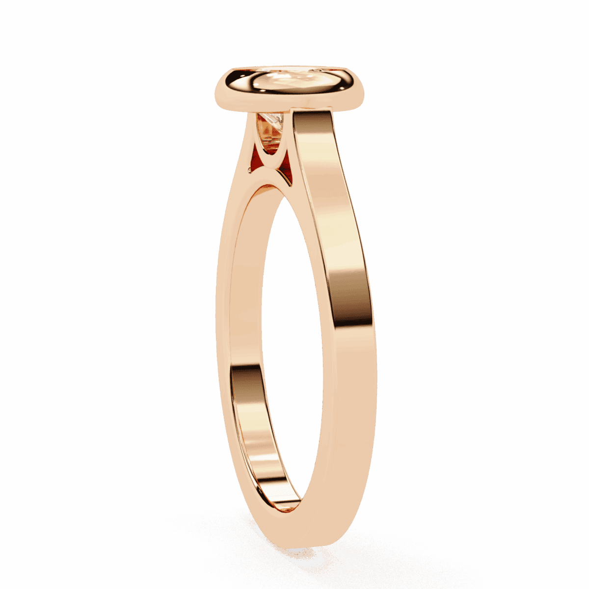 0.75 Carat Round Cut Minimalist Solitaire Engagement Ring  Image 10