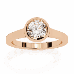 0.75 Carat Round Cut Minimalist Solitaire Engagement Ring - Image 12