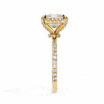 2.5 Carat Princess Cut Solitaire in Halo Setting - Image 6