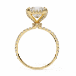 2.5 Carat Princess Cut Solitaire in Halo Setting - Image 7