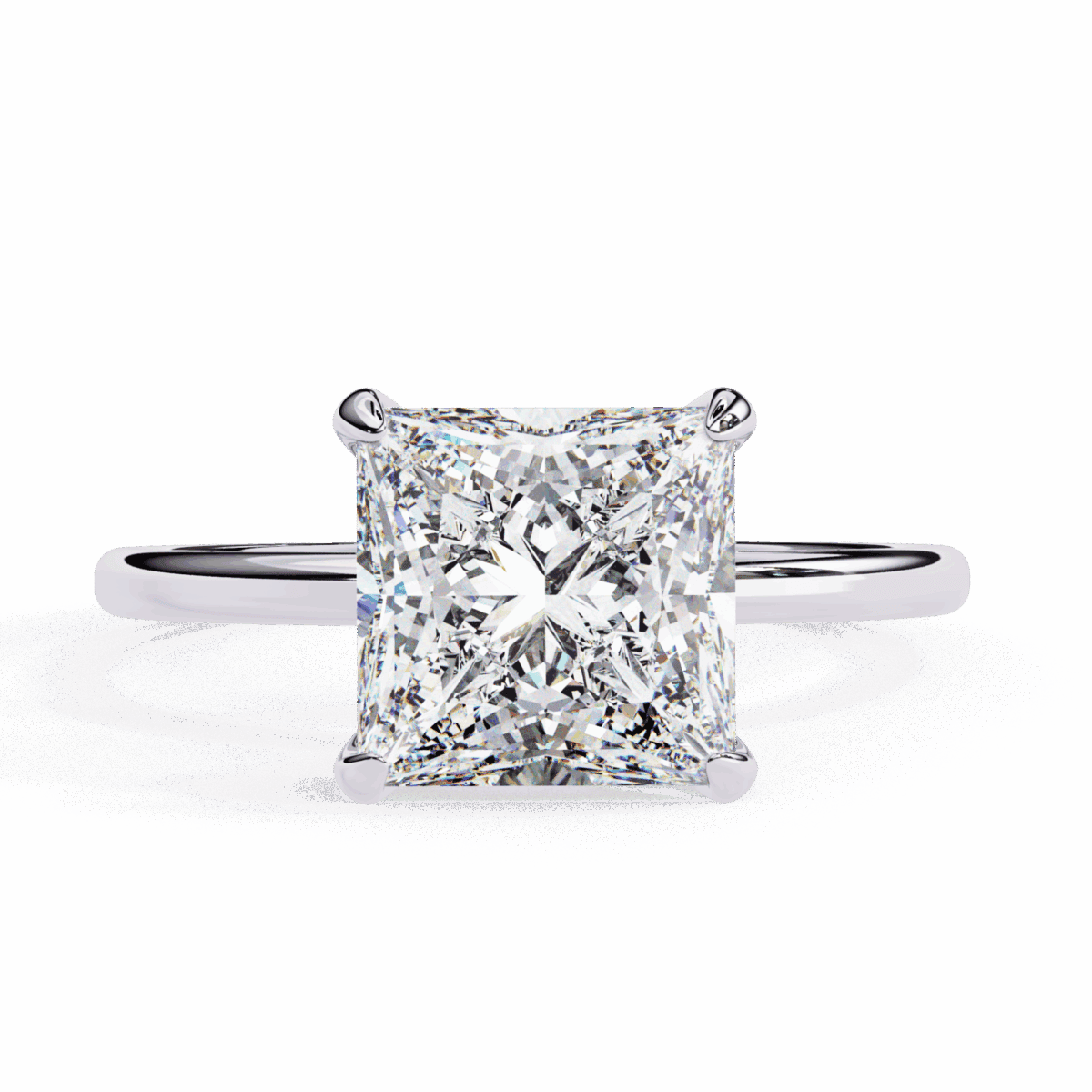 2.25 Carat Princess Cut Eternal Solitaire Wedding Ring  Image 1