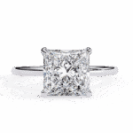 2.25 Carat Princess Cut Eternal Solitaire Wedding Ring