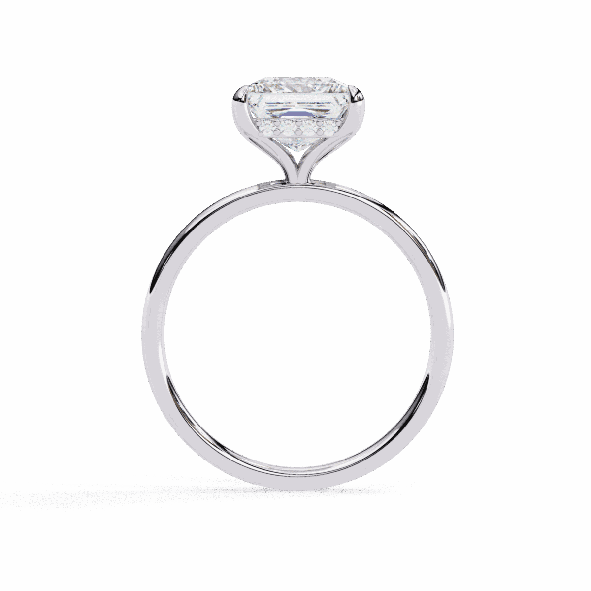 2.25 Carat Princess Cut Eternal Solitaire Wedding Ring  Image 3