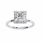 2.25 Carat Princess Cut Eternal Solitaire Wedding Ring - Image 4