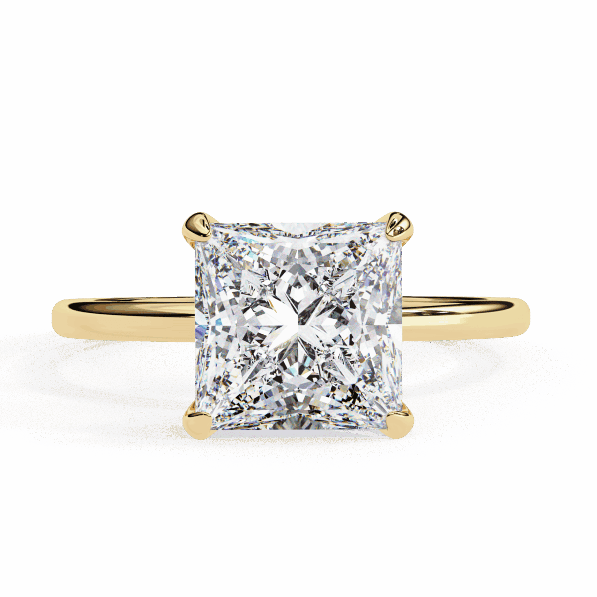 2.25 Carat Princess Cut Eternal Solitaire Wedding Ring  Image 5