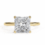 2.25 Carat Princess Cut Eternal Solitaire Wedding Ring - Image 5