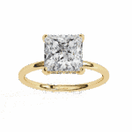 2.25 Carat Princess Cut Eternal Solitaire Wedding Ring - Image 8