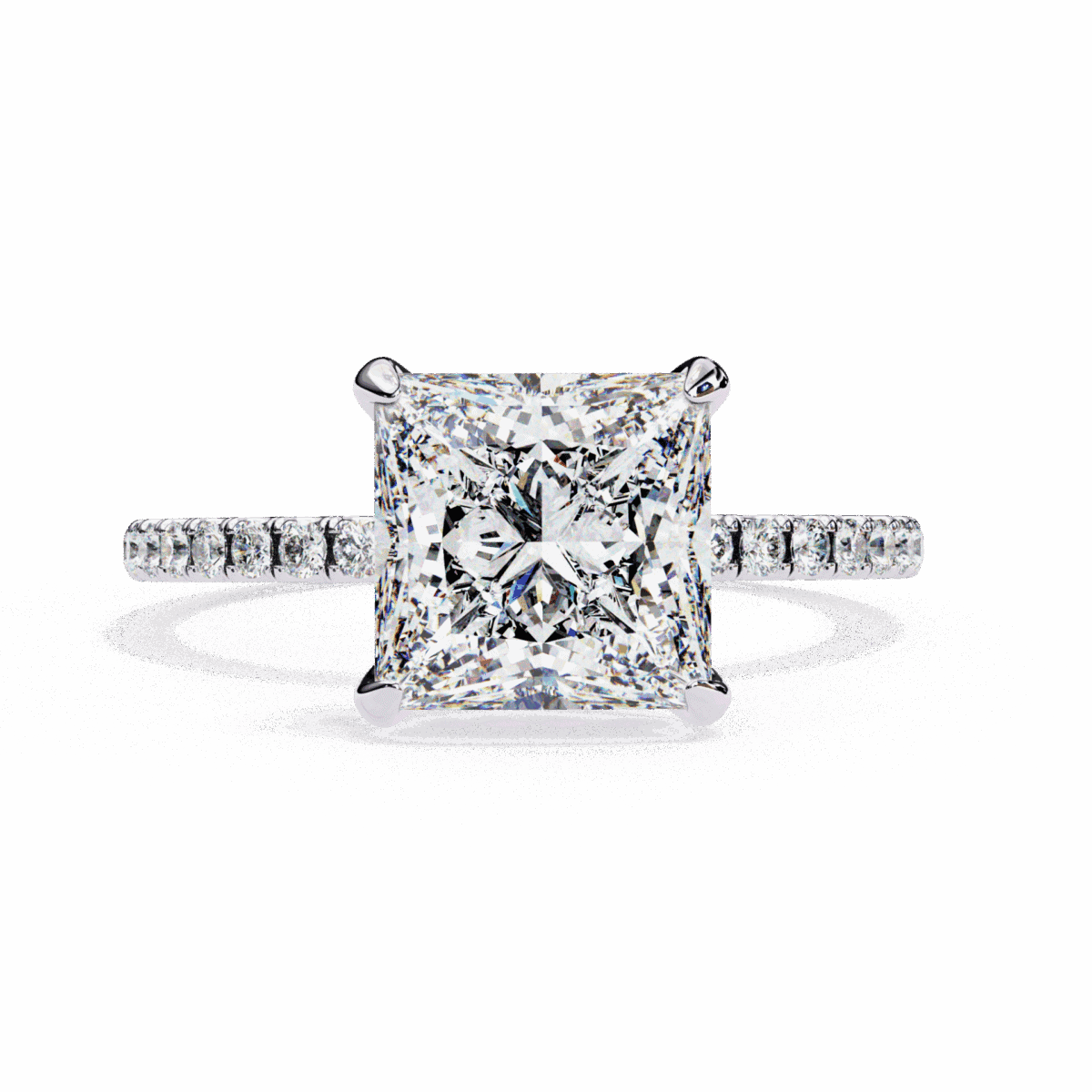 2.5 Carat Princess Cut Forevermore Solitaire Ring  Image 1