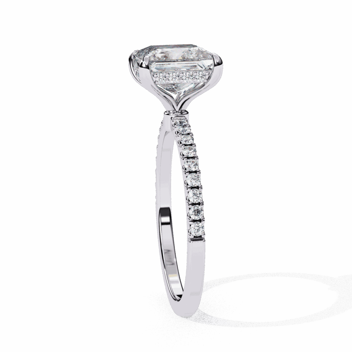 2.5 Carat Princess Cut Forevermore Solitaire Ring  Image 2