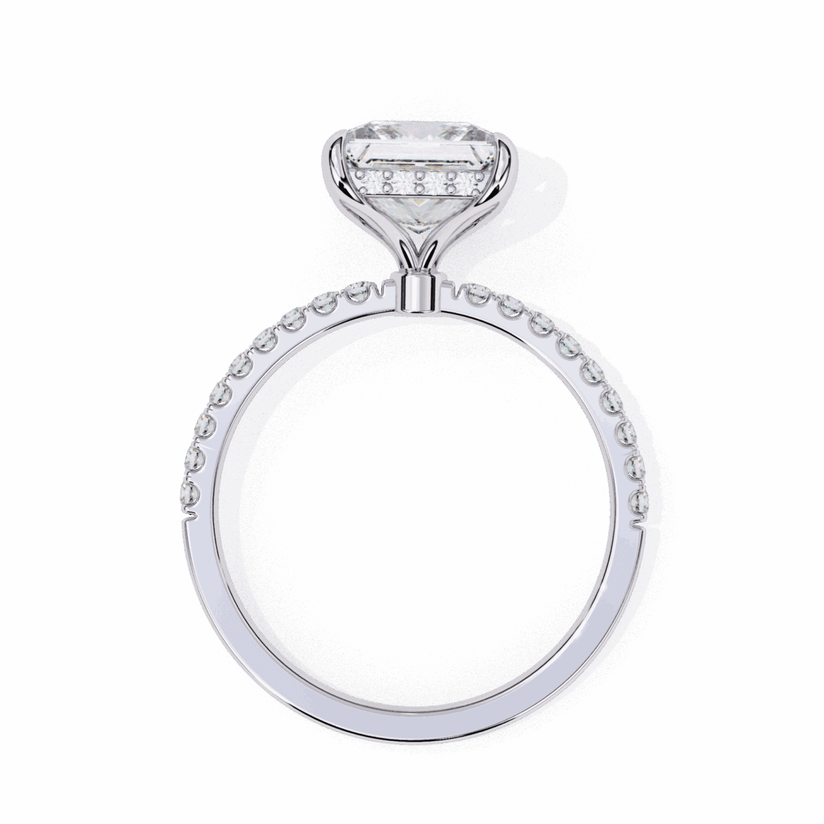 2.5 Carat Princess Cut Forevermore Solitaire Ring  Image 3