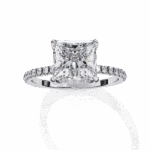 2.5 Carat Princess Cut Forevermore Solitaire Ring - Image 4