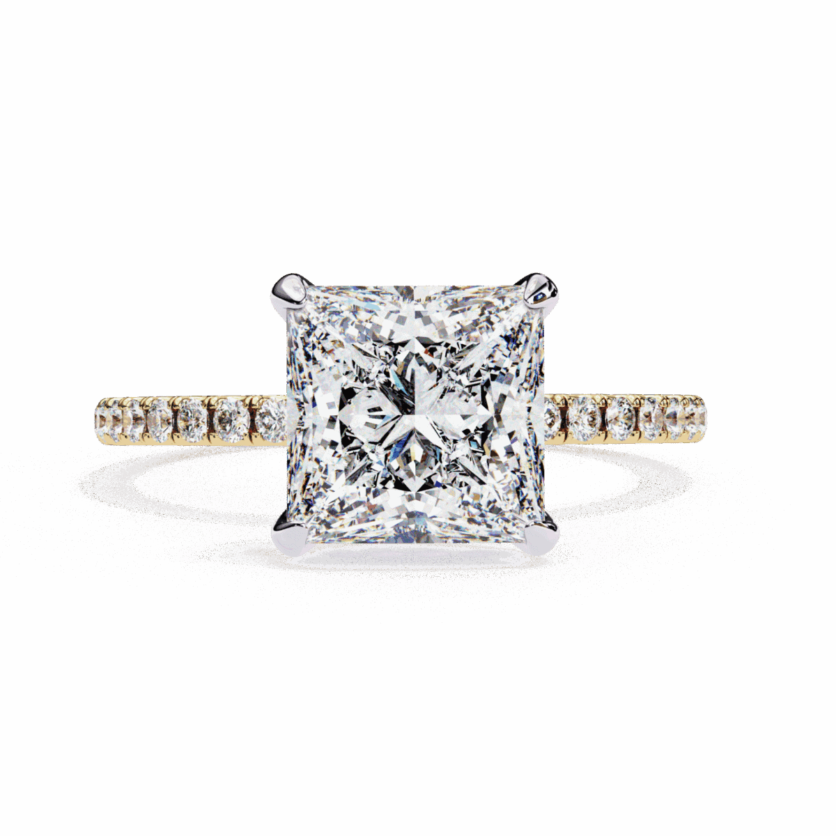 2.5 Carat Princess Cut Forevermore Solitaire Ring  Image 5