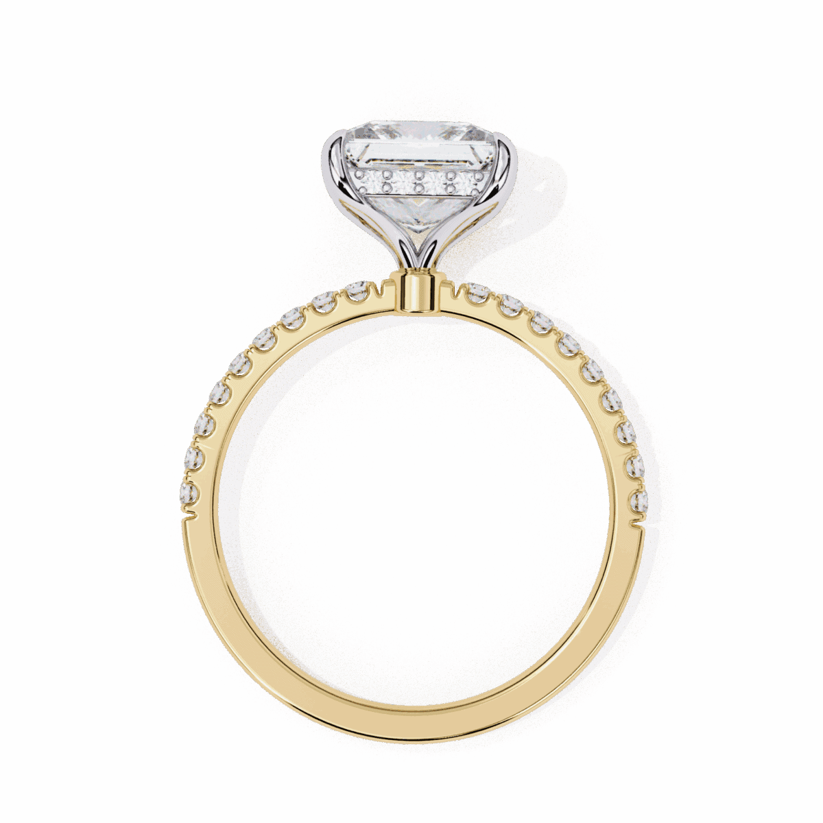 2.5 Carat Princess Cut Forevermore Solitaire Ring  Image 6