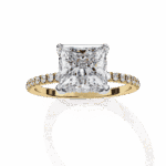 2.5 Carat Princess Cut Forevermore Solitaire Ring - Image 7