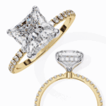 2.5 Carat Princess Cut Forevermore Solitaire Ring - Image 8