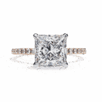 2.5 Carat Princess Cut Forevermore Solitaire Ring - Image 9